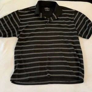 PGA Tour black golf/polo shirt L EUC